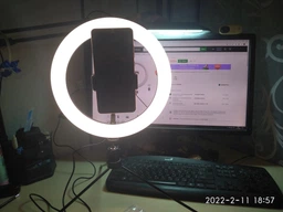 Комплект блогера RZTK Ring Light Black (кільцева led лампа 26 см / 10 Вт / штатив) фото від покупців 7