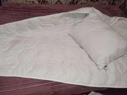Набор антиаллергенный MirSon EcoSilk Всесезонный №337 Eco Light White Soft Одеяло 140х205 + подушки 50x70 2 шт (2200004936543) фото от покупателей 1