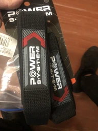 Лямки для тяги бавовняні Power System Power Straps PS-3400 чорно-жовті фото від покупців 5