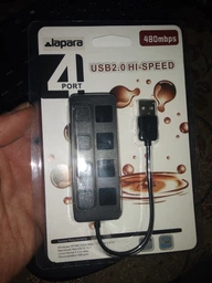 Хаб USB 2.0 4-х портовий Lapara LA-SLED4 Black (LA-SLED4 Black) фото від покупців 7