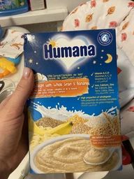 Дитяча каша Humana молочна 5 злаків з бананом 200 г (4031244775542) фото від покупців 1