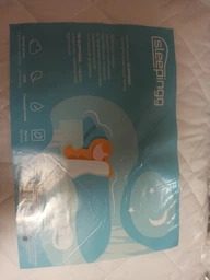 Подушка для сна Sleepingg Антиаллергенное волокно 50х70 Белая стеганый чехол (4820227283200) фото от покупателей 12