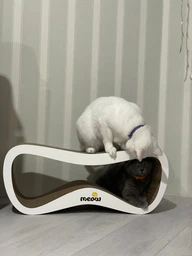 Когтеточка картонная Say Meow Grace, 67 см х 27 см х 24 см фото от покупателей 1