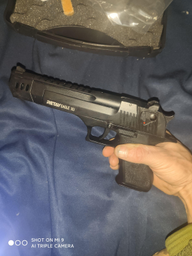 Пістолет стартовий Retay Eagle XU Desert Eagle сигнально-шумовий пугач під холостий патрон чорний (X226147B) фото від покупців 2
