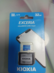 Карта пам`яті KIOXIA microSDHC 32GB Class 10 UHS-I Exceria R100MB/s + SD-адаптер (LMEX1L032GG2)