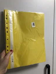 Набор папок-скоросшивателей 4Office А4 PР 100/140 мкм с европерфорацией Желтый 10 шт (4-240-68) (4820071010168)