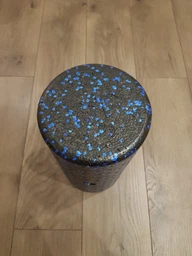 Ролик массажный повышенной плотности ProSource High Density Speckled Foam Roller 45.7 x 15.2 см Чёрный/синий (ps-2061-sfr-blue-18) фото от покупателей 1