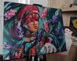 Набір акрилові фарби 48 кольорів + 17 пензликів + 3 полотна + палітра Art Planet фото від покупців 1