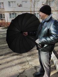 Зонт-трость Doppler 74166 механический Черный фото от покупателей 11