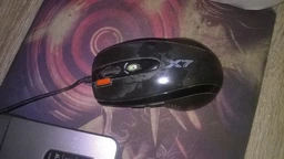 Ігрова комп'ютерна миша A4tech -B Full speed Laser Game Oscarr, USB, 3600 dpi, Gaming X7, кнопка потрійного пострілу, світлова індикація Black