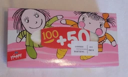 Платочки бумажные Bella baby Happy универсальные двухслойные 100 + 50 шт (5900516420901) фото от покупателей 7