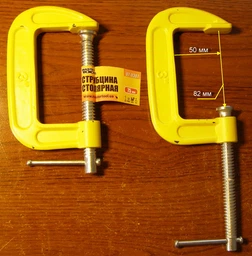 Струбцина столярная MASTERTOOL G-Type 75 мм 07-0307 фото от покупателей 1