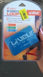 Эспандер-петля LiveUp Latex Loop 50х5х0.4 см L Orange (LS3650-500Lo) фото от покупателей 2