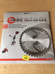 Ніж для мотокіс Intertool 40-зубчастий з твердосплавними напайками (DT-2239) фото від покупців 3