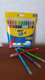 Фломастери Bic Kids Visa 880 12 кольорів (bc888695) фото від покупців 6
