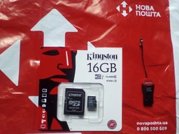 Карта памяти Kingston MicroSDHC 16GB Class 10 UHS-I + SD адаптер (SDC10G2/16GB)