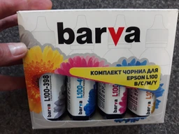 Комплект чернил Barva для Epson L100/L210/L355/L1300/L3050 (664) 4x90 г BK/C/M/Y (E-L100-090-MP) фото от покупателей 4