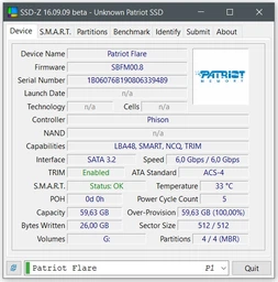 Накопитель SSD 60GB Patriot Flare 2.5" SATAIII MLC (PFL60GS25SSDR) фото от покупателей 19