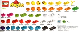 Конструктор LEGO DUPLO Мои первые кубики 80 деталей (10848)