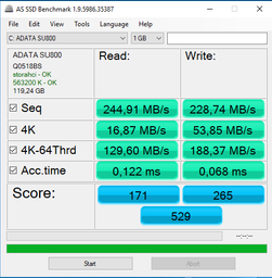 SSD диск ADATA Ultimate SU800 256GB 2.5" SATA III 3D 3D V-NAND TLC (ASU800SS-256GT-C) фото от покупателей 15