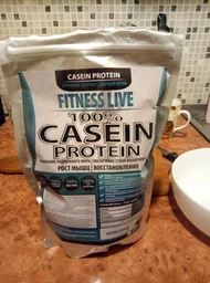 Протеїн Fitness Live 100% Casein Protein 500 г Ваніль (5504545723482) фото від покупців 1