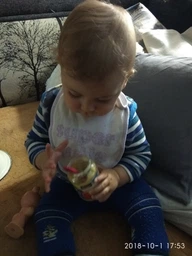 Упаковка фруктового пюре с творогом Hame Яблоко и персик с 6 месяцев 190 г х 10 шт (8595139703806) фото от покупателей 1