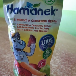 Пюре Hamanek Pouch Яблуко, морква і червона ріпа 120 г (bc-344232) фото от покупателей 1