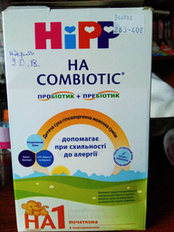 Дитяча суха гіпоалергенна молочна суміш HiPP HA Combiotic 1 з Народження 350 г (9062300138136) фото від покупців 2