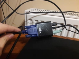 Адаптер Protech HDMI M to VGA F 0.2 м с аудиокабелем 3.5 мм и питанием от USB Black (PH-1422) фото от покупателей 2