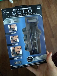 Триммер профессиональный Micro Touch Solo, бритва для бороды, усов, машинка для стрижки волос фото от покупателей 1