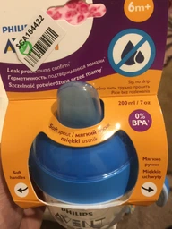 Чашка-непроливайка Philips AVENT c мягким носиком 200 мл 6 мес+ Розовая (SCF751/07) фото от покупателей 12
