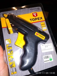 Клейовий пістолет TOPEX електричний 11 мм 200 Вт (42E521) фото от покупателей 3