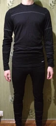 Комплект мужского термобелья Craft Baselayer Set Man 1905332-999975 XS Black DK Grey Melange (7318572958012) фото от покупателей 2
