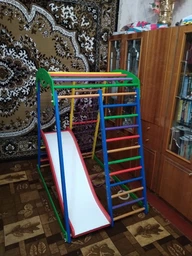 Детский спортивный уголок для дома SportBaby "SportWood Plus 1" фото от покупателей 2