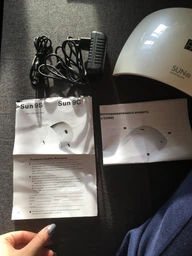 Настольная УФ лампа для маникюра и педикюра SUN 9S 24W LED лампа для сушки гель лака ногтей фото от покупателей 1