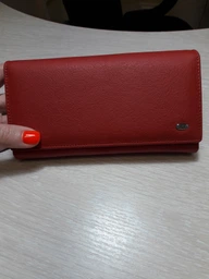 Женский кожаный кошелек с визитницей на магнитах Dr.Bond 46-2 RED фото от покупателей 1