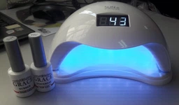 Лампа для манікюру Nail Lamp SUN 5 для покриття нігтів гель лаком, гелем 48W UV/LED Pink