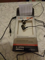 Наушники Real-El Z-1755 Mobile Black-White (EL124100020)