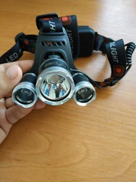 Налобный фонарь Bailong Rj-3000 T6 на 3 LED лампы Черный фото от покупателей 2