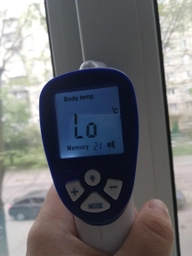 Безконтактний термометр Сертифікований DT 8809c Non-contact Pro 32°C ~ 42,5°C градусник безконтактний медичний Інфрачервоний для Тіла та Поверхностей з українською інструкцією Blue фото від покупців 6