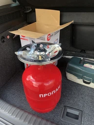 Газовый комплект кемпинговый туристический 8 л. INTERTOOL GS-0008