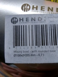 Миска для збивання міксером Hendi 0.7 л Сталева (517109) фото від покупців 12