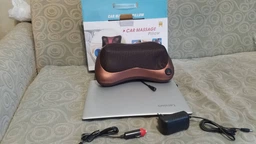 Роликова масажна подушка для спини та шиї Massage pillow з підігрівом фото від покупців 3