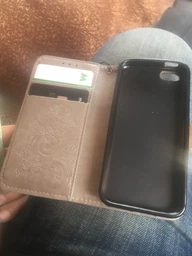 Чехол Clover для iPhone 5 / 5s / SE Книжка кожа PU Gray фото от покупателей 2
