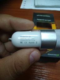 Автомобильное зарядное устройство Grand-X CH-25B USB 2.4 А 5V Black