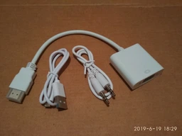 Адаптер STLab HDMI - VGA, 0.15 м с кабелями аудио и питания от USB (U-990 black) фото от покупателей 2