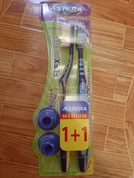 Зубна щітка Astera Flex Active 1 + 1 Medium (3800046571109)