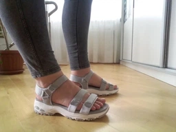 Жіночі сандалі Skechers D`Lites Fresh Catch Gray 38,5 Сірий 31514-GRY