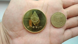 Монета сувенирная Ethereum цвет: золото фото от покупателей 1