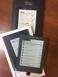 Электронная книга AirOn AirBook City Base Grey; 6" (800х600) E Ink Carta, ОЗУ 128 МБ, 4 ГБ встроенная + microSD до 32 ГБ, 1500 мАч, 164 х 116 х 8.6 мм, 160 г, серый фото от покупателей 13